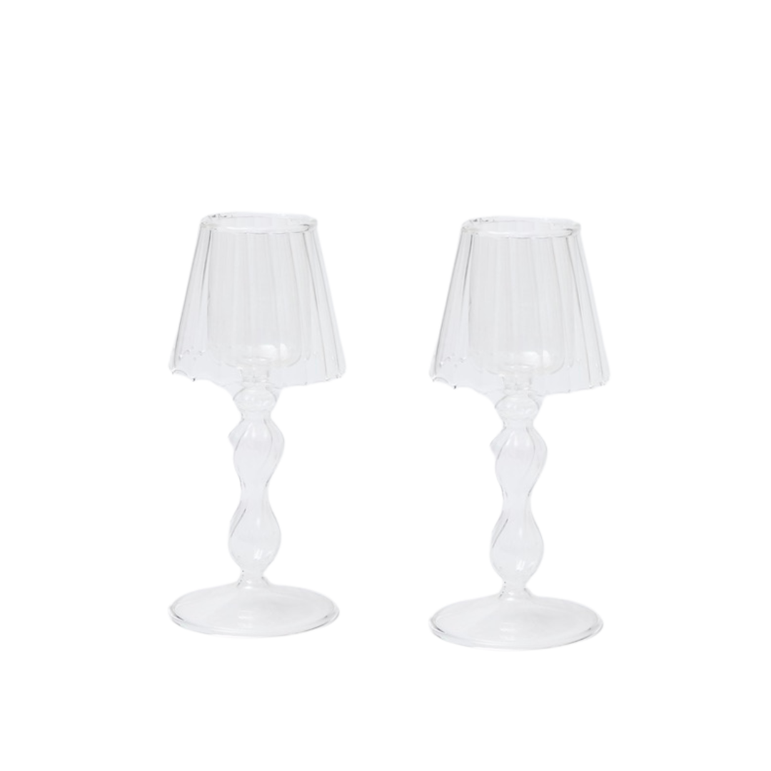 Voi Collective, Clear Tea Light Lamp (set of 2)