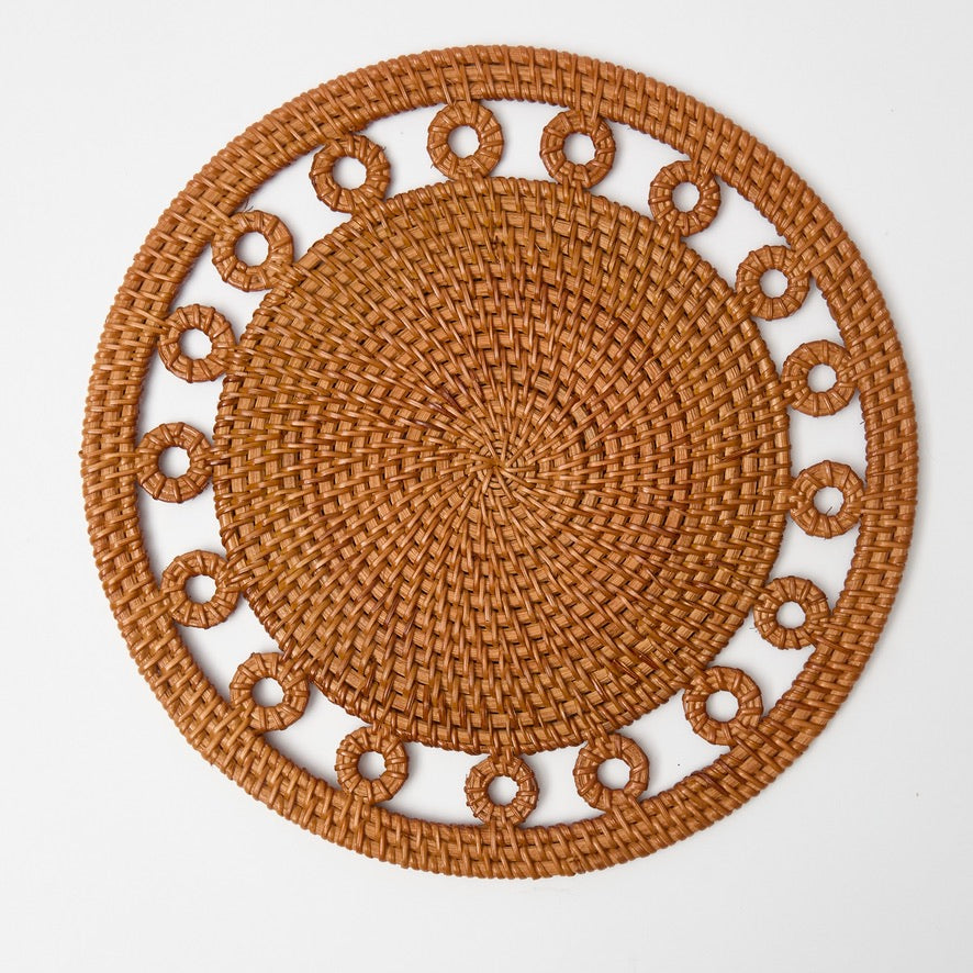 Voi Collective Natural Columbus Rattan Placemats (Set of 4)