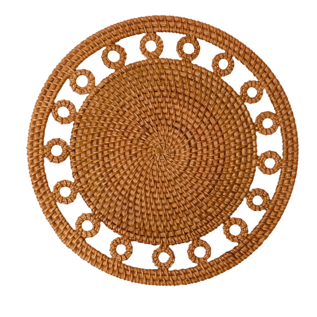 Voi Collective Natural Columbus Rattan Placemats (Set of 4)