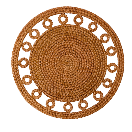 Voi Collective Natural Columbus Rattan Placemats (Set of 4)