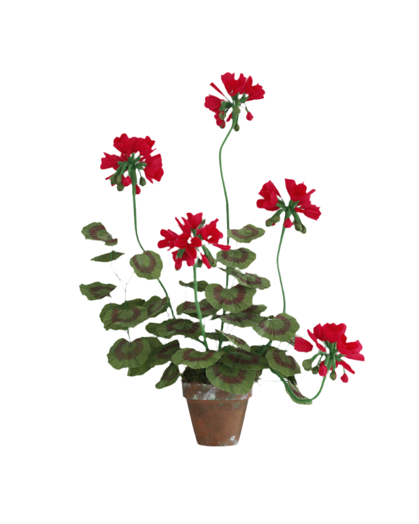 Blooms by Beam Large Crimson Paper Flower Geranium