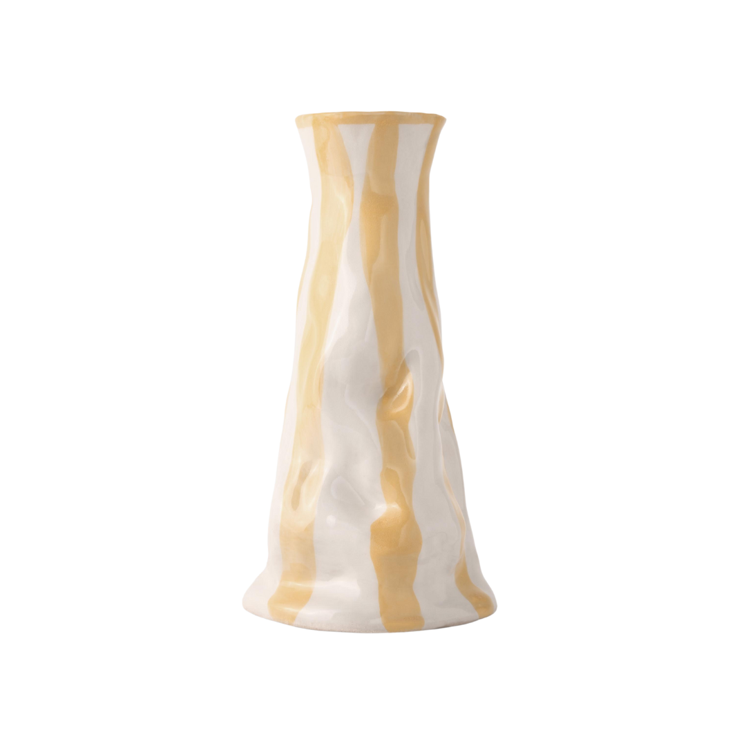 Hodge Pots, 'Straw Candy Stripe Vase'