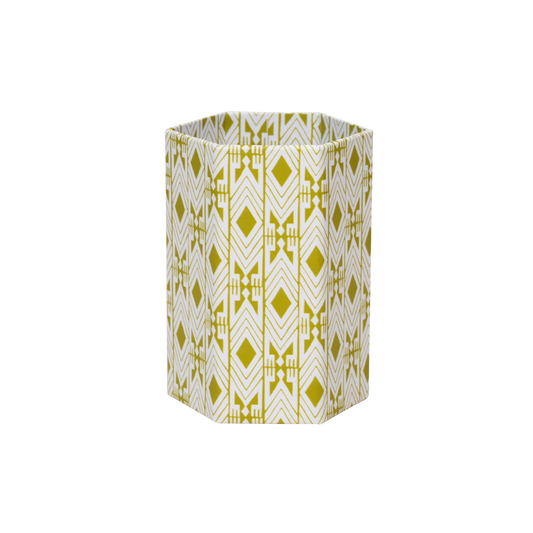 Dar Leone, Tijan Maize Yellow Hexagonal Brush Pot