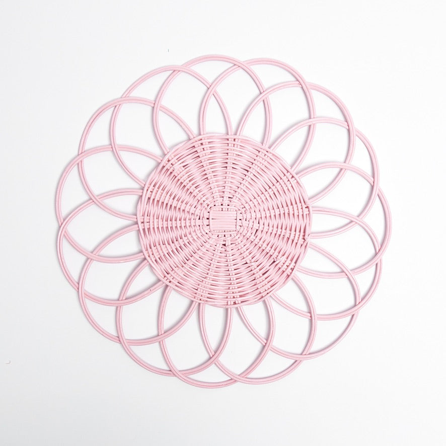 Voi Collective Pink Cabana Placemats, Set of Four