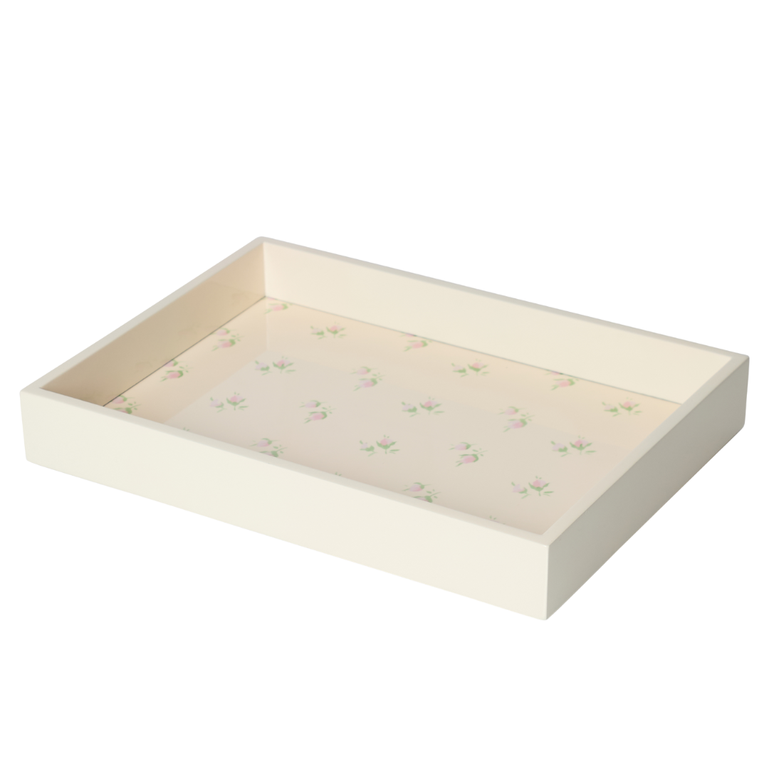YOLKE x DM Rosebud Breakfast Tray in Cream