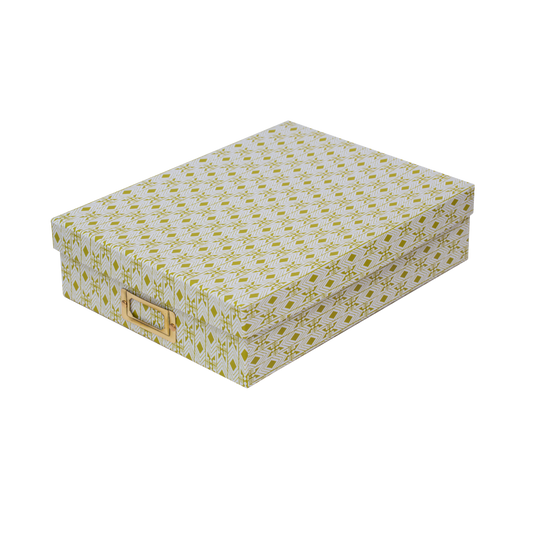 Dar Leone, Tijan Maize Yellow Lidded Portfolio Box
