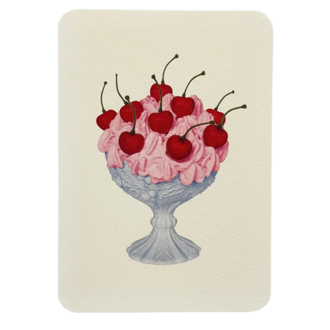 Strawberry Chantilly Cream Greeting Card