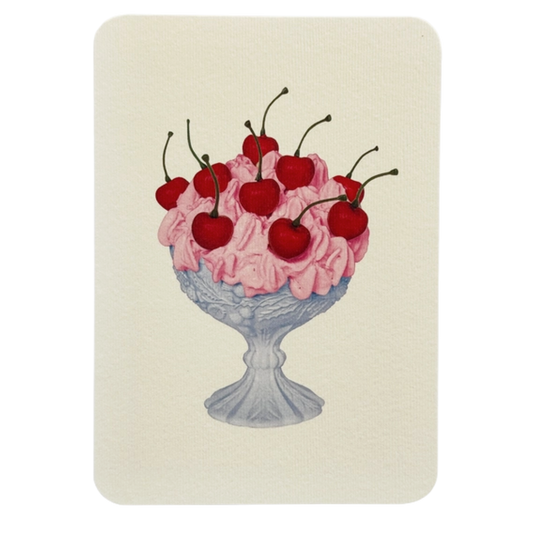Strawberry Chantilly Cream Greeting Card