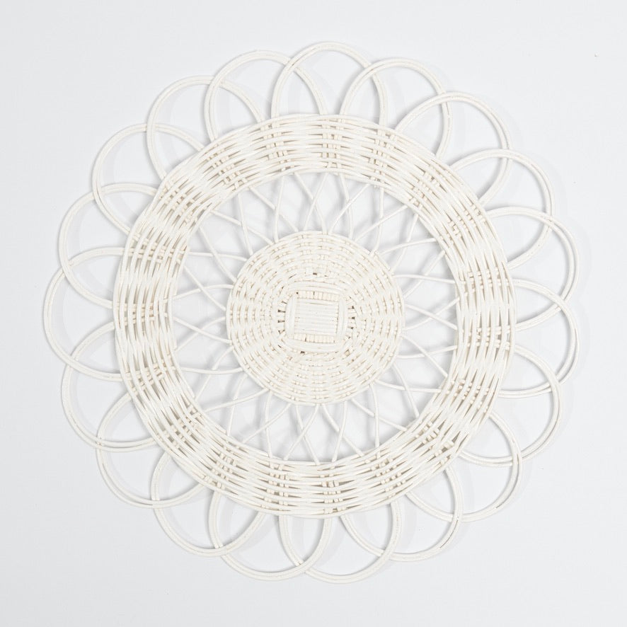 Voi Collective White Cabana Placemats, Set of Four