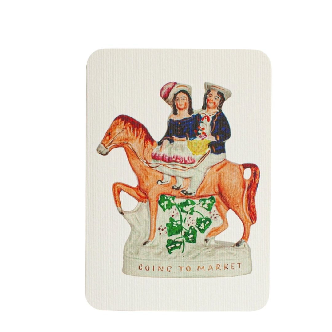 Going To Market Greeting Card