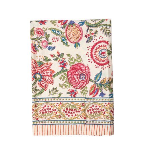 Voi Collective, Red Palmyra Tablecloth