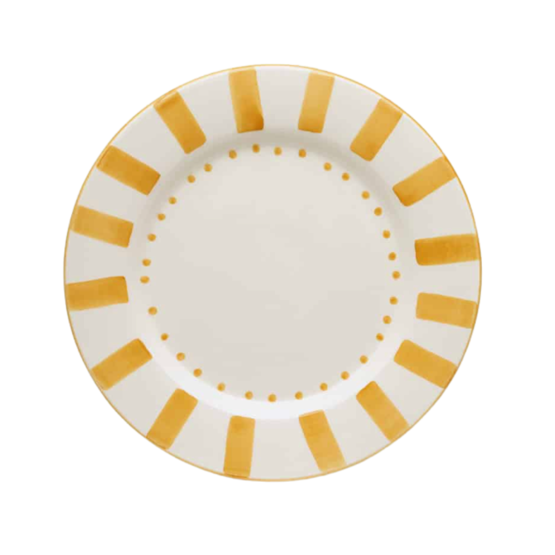 Actos Circo Yellow Dinner Plate