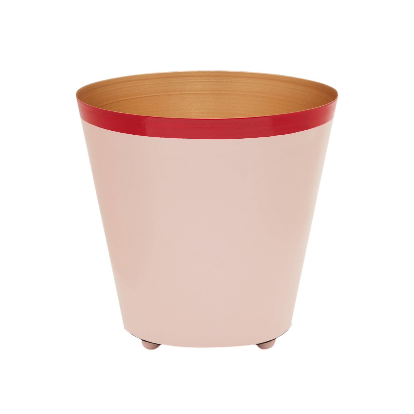 SAMPLE of The Penny Planter with Pink and Green Rim