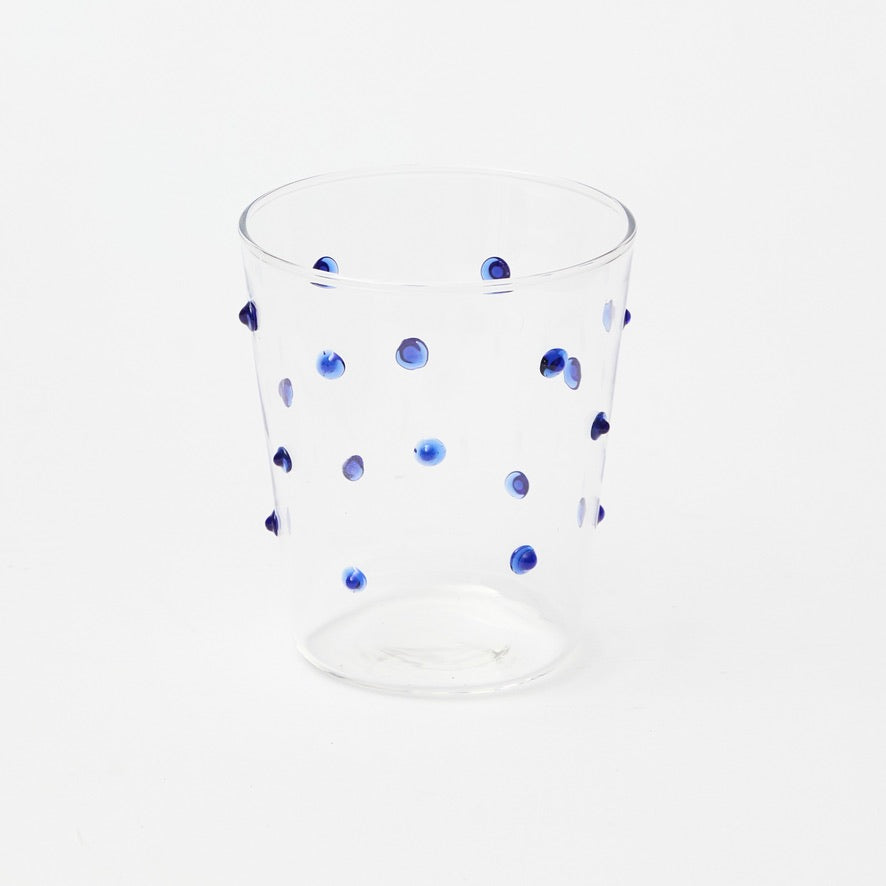Voi Collective, Blue Dotted Glasses (set of 4)