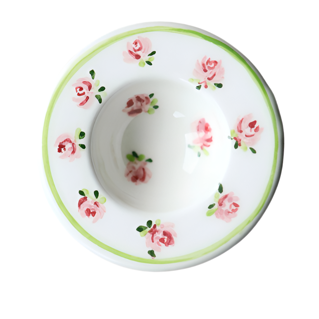 Sveva's Home Ceramic Floral Egg Holders Set of 4