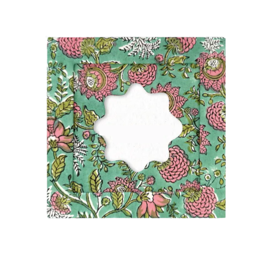 Small Neon Bloom Frame with Scalloped Edge