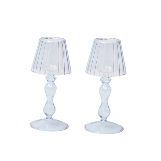 Voi Collective, Pale Blue Tea Light Lamp (set of 2)