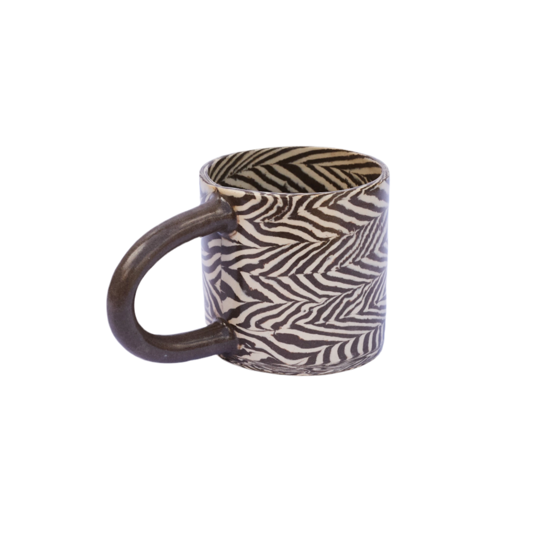 Plop Pottery, Brown Herringbone Mug