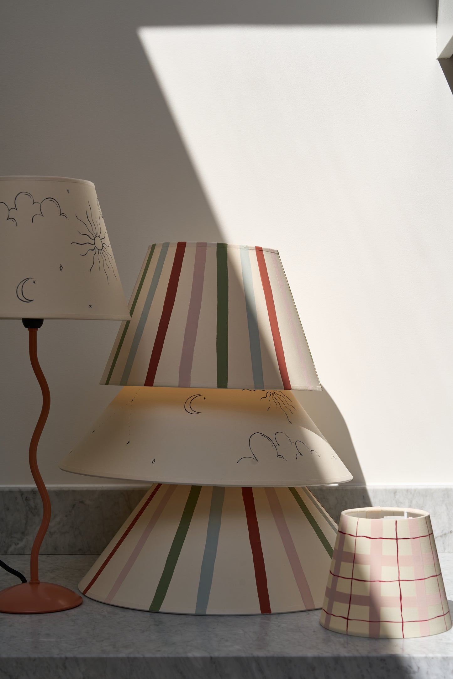 Hum London x DM Small Striped Lampshade