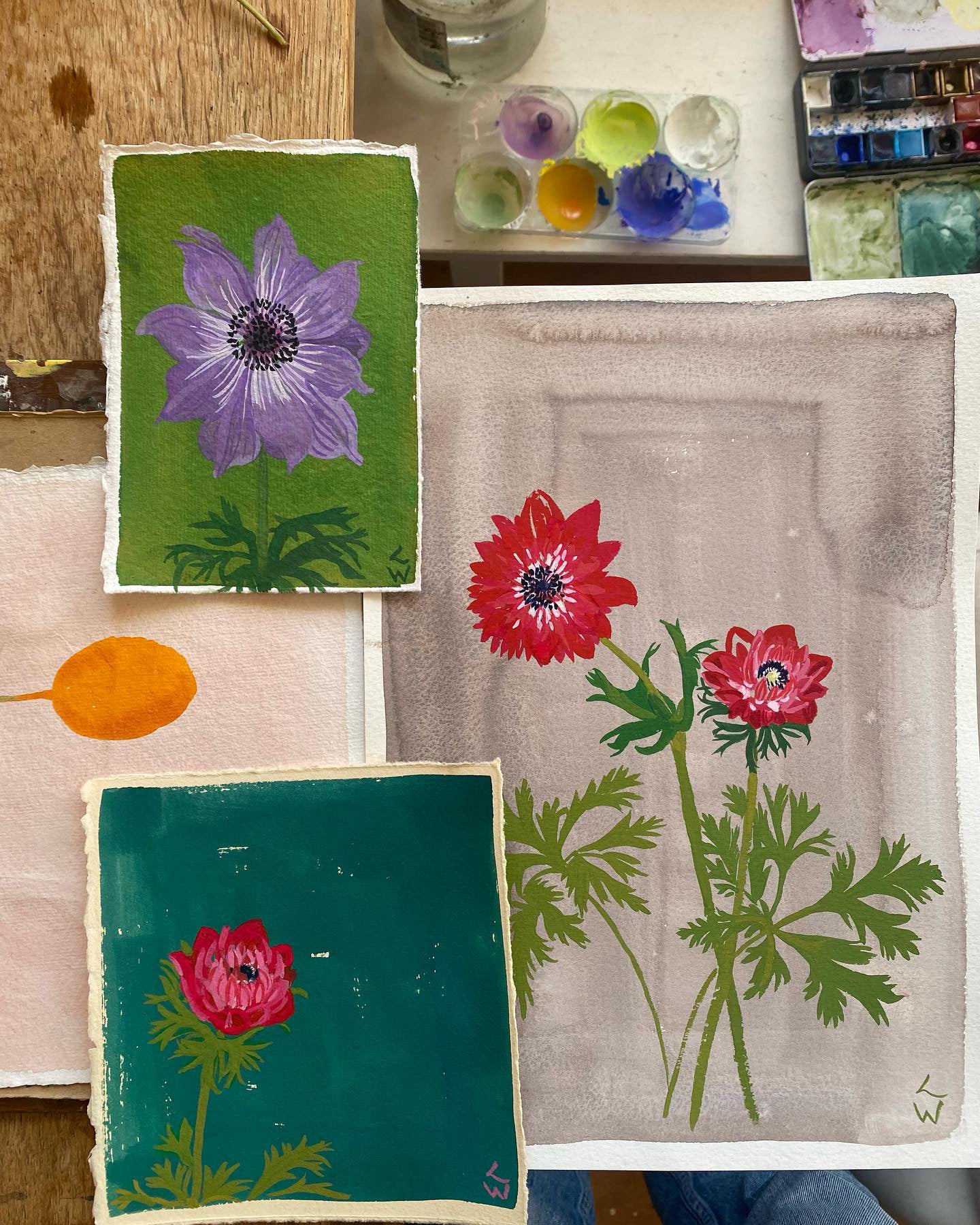 Lucy Wayne, 'Red Anemones' 2022
