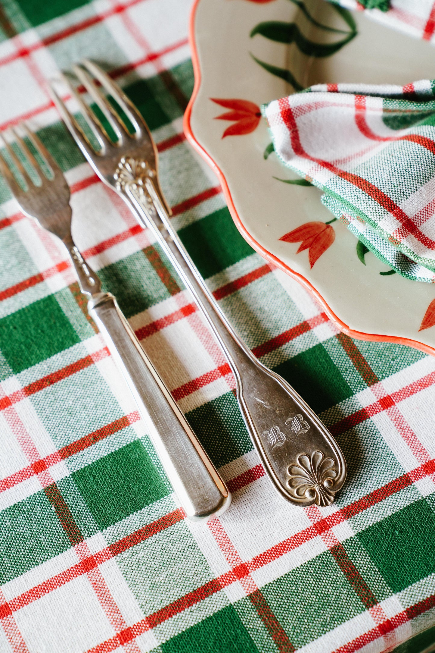 A Pair of Klee Green Placemats