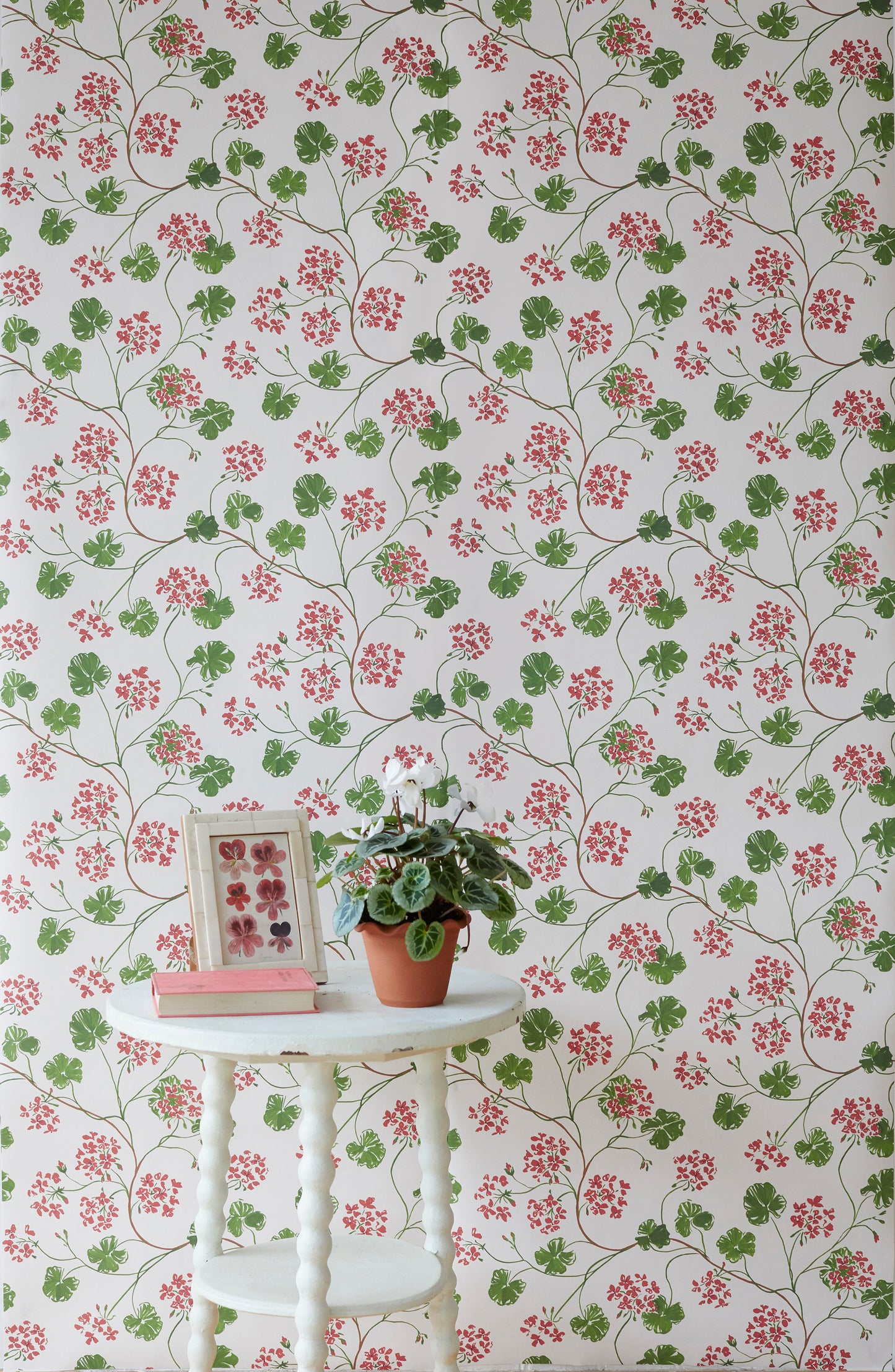 Sophie Harpley, 'Geraniums Wallpaper'