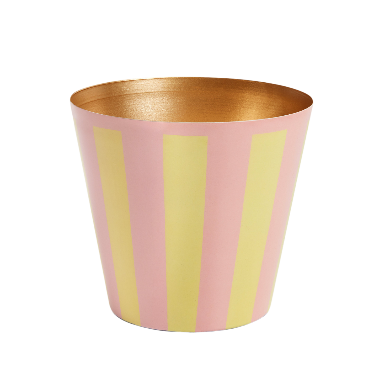 The Penny Planter in Pink and Yellow Stripe