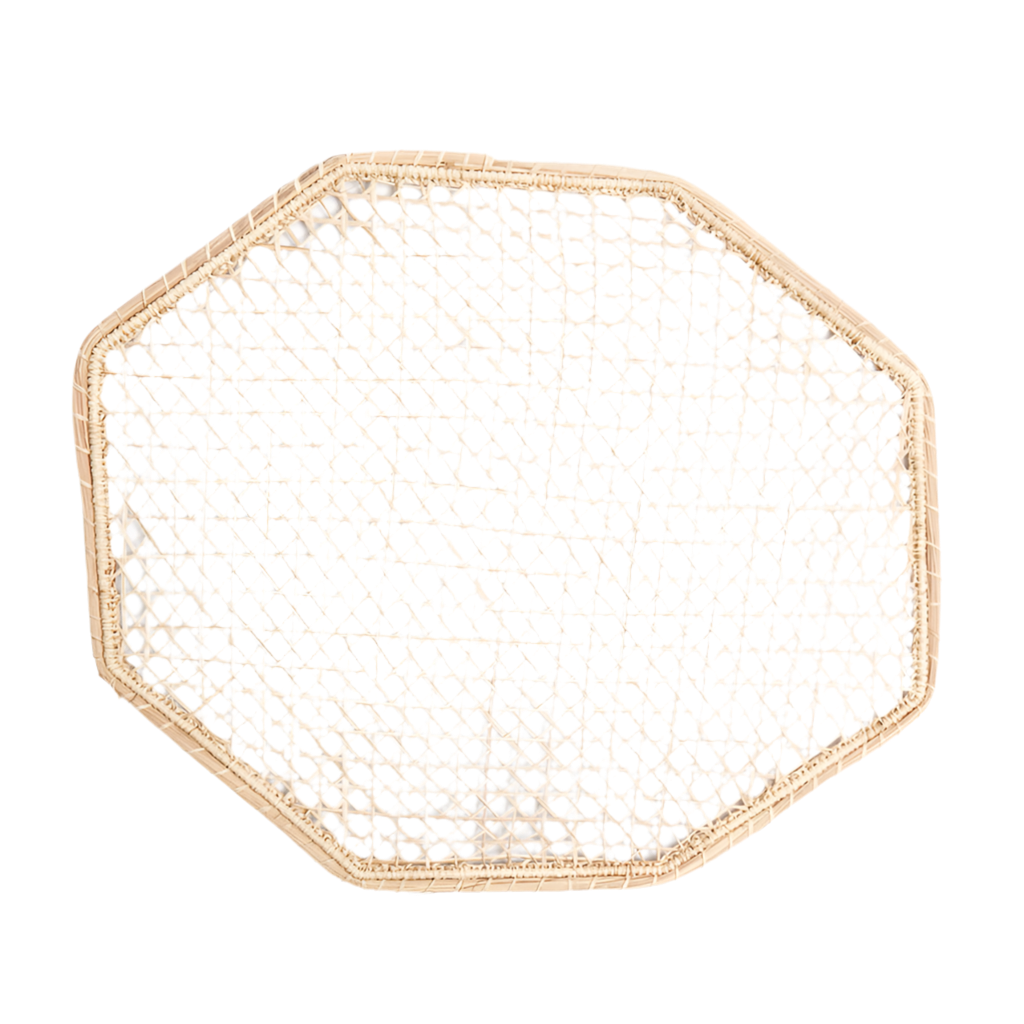 Voi Collective Woven Octagon Placemats , Set of Four