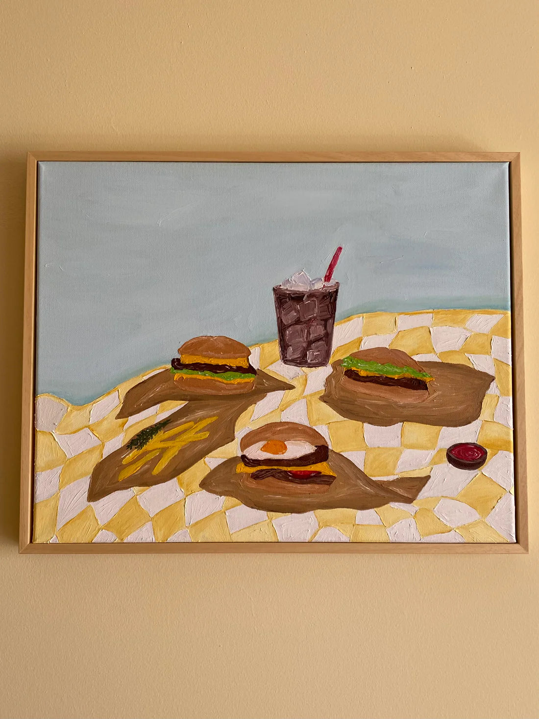 Beatriz Sanches Cartas, 'Burger night Painting' 2025