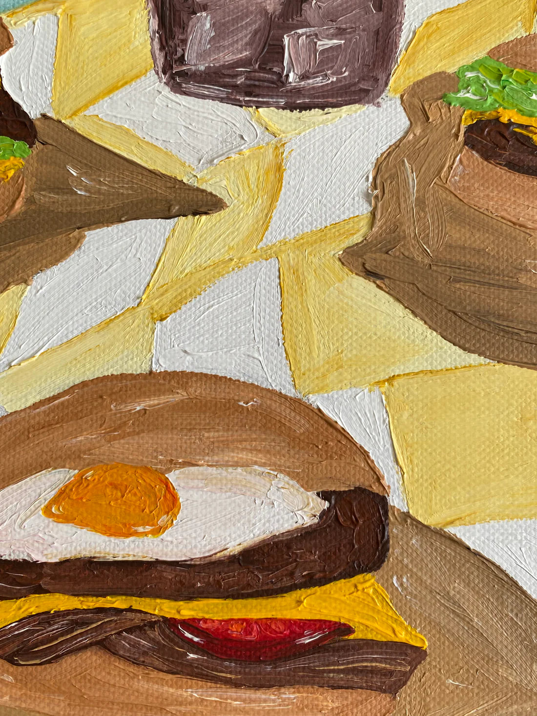 Beatriz Sanches Cartas, 'Burger night Painting' 2025