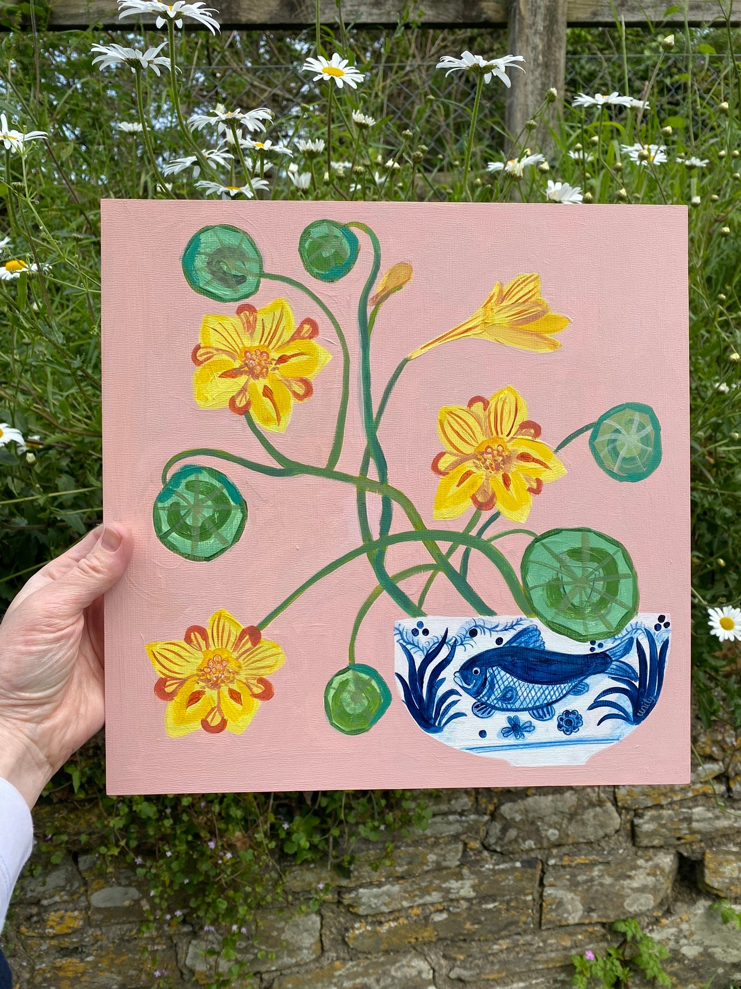 Unity Coombes, 'Summer Bowl and Nasturtiums’ 2024