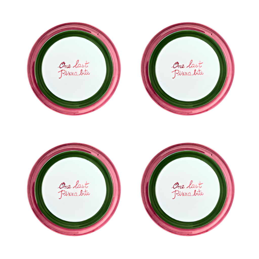 Sveva's Home Ceramic One Last Pizza Bite Plate Set of 4