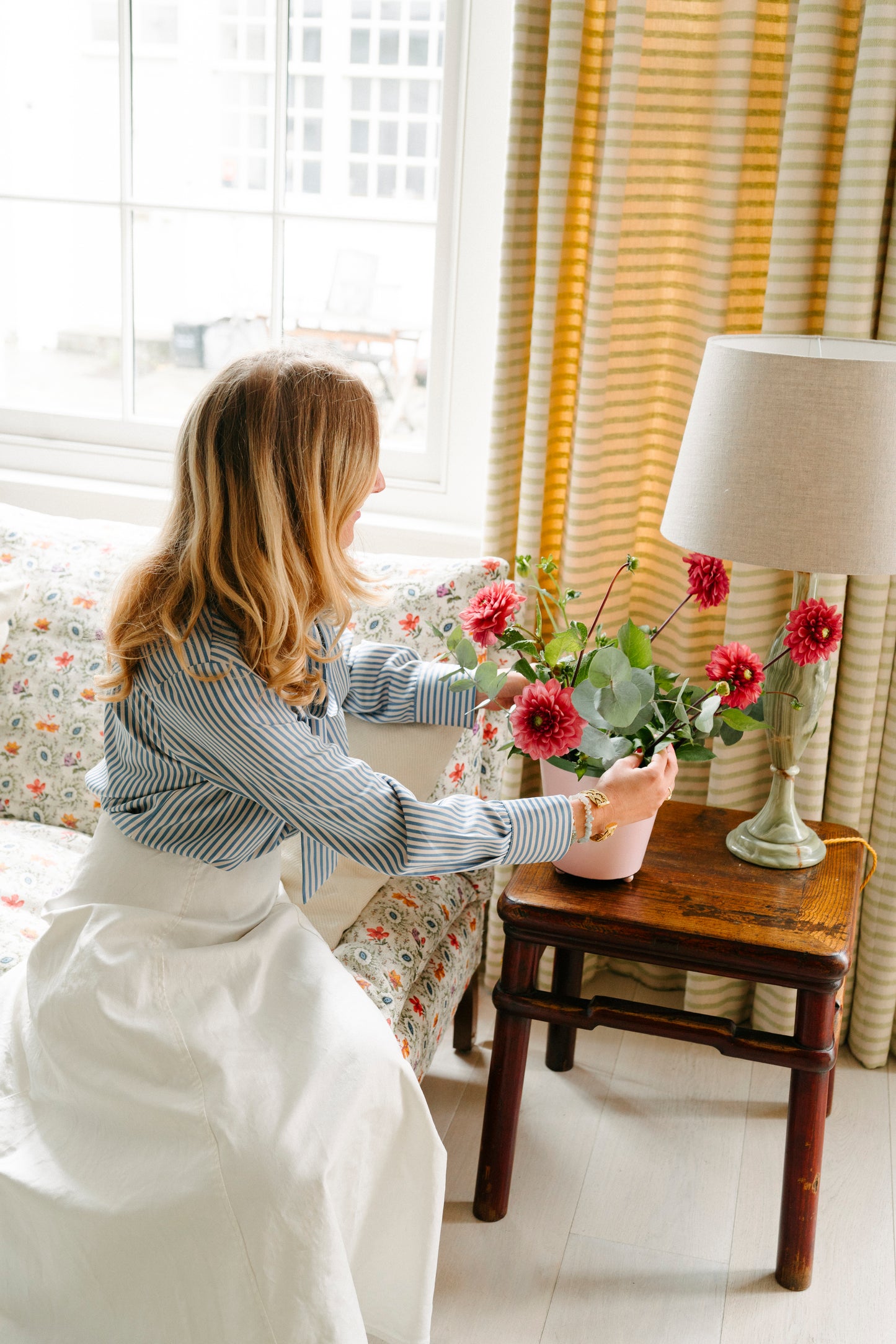 The Penny Planter with Pink and Red Rim