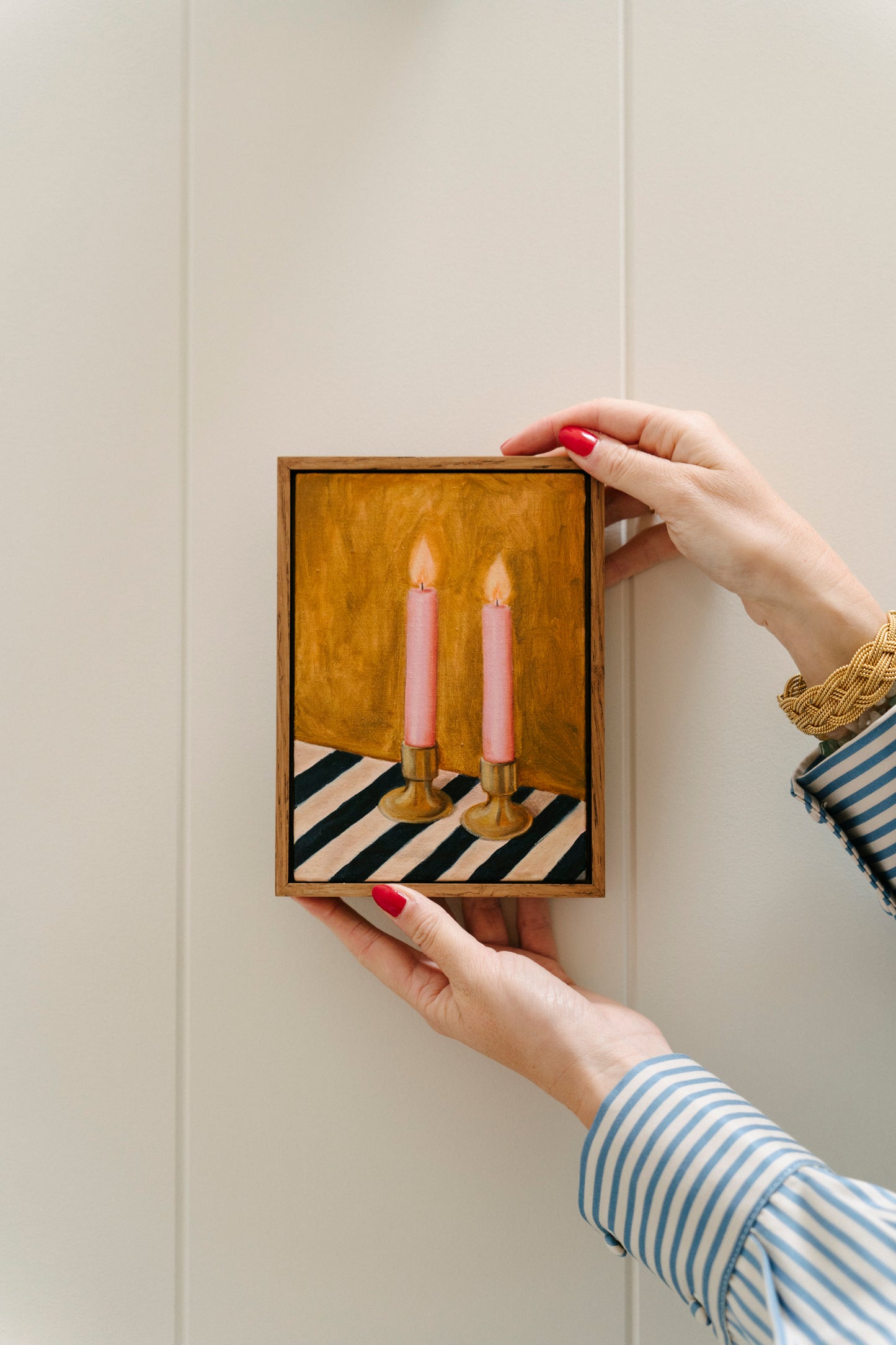 Beth Kaye, 'Stripe Candle' 2024