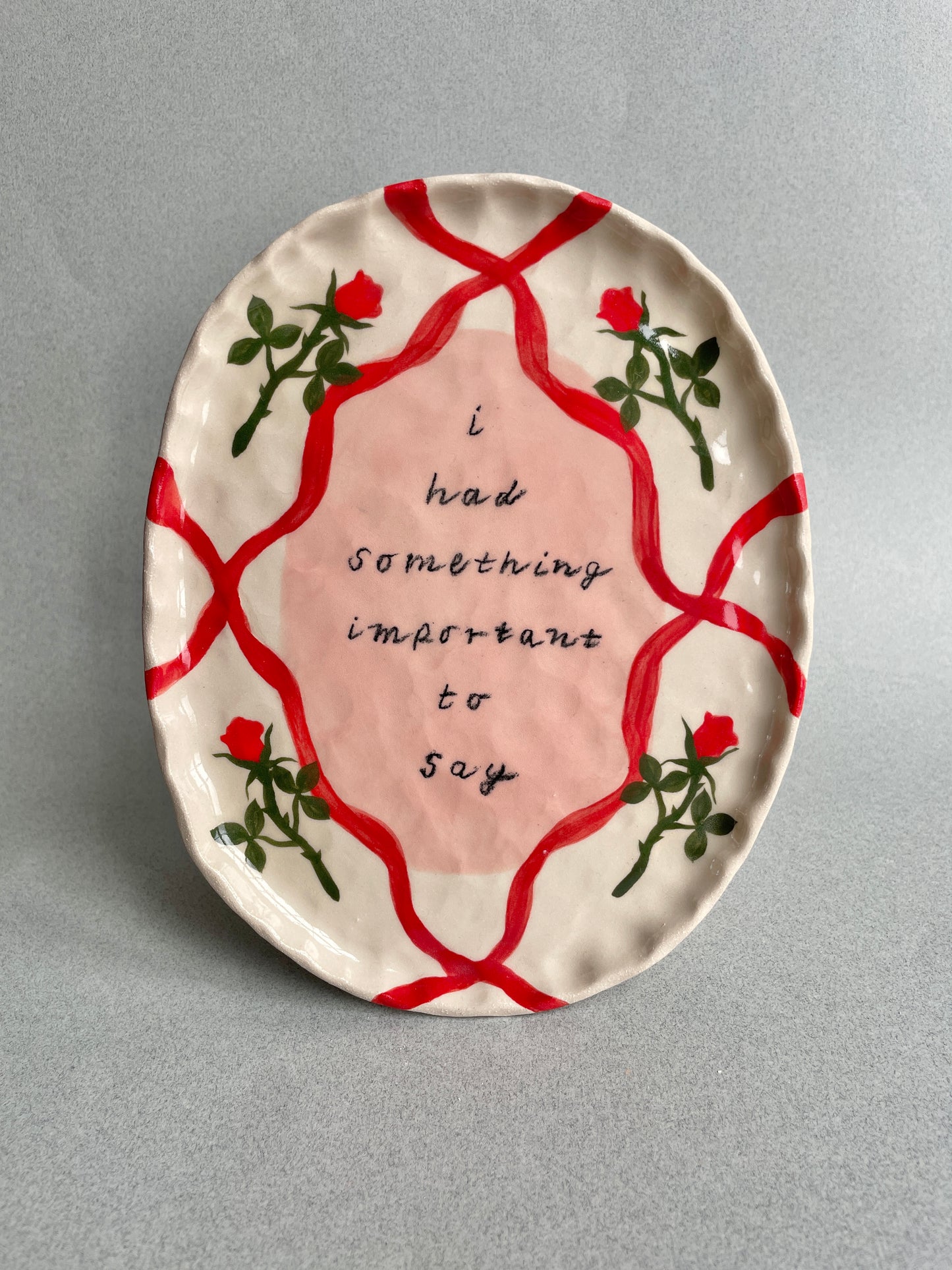 Ruth Wilde, 'I had something important' ceramic