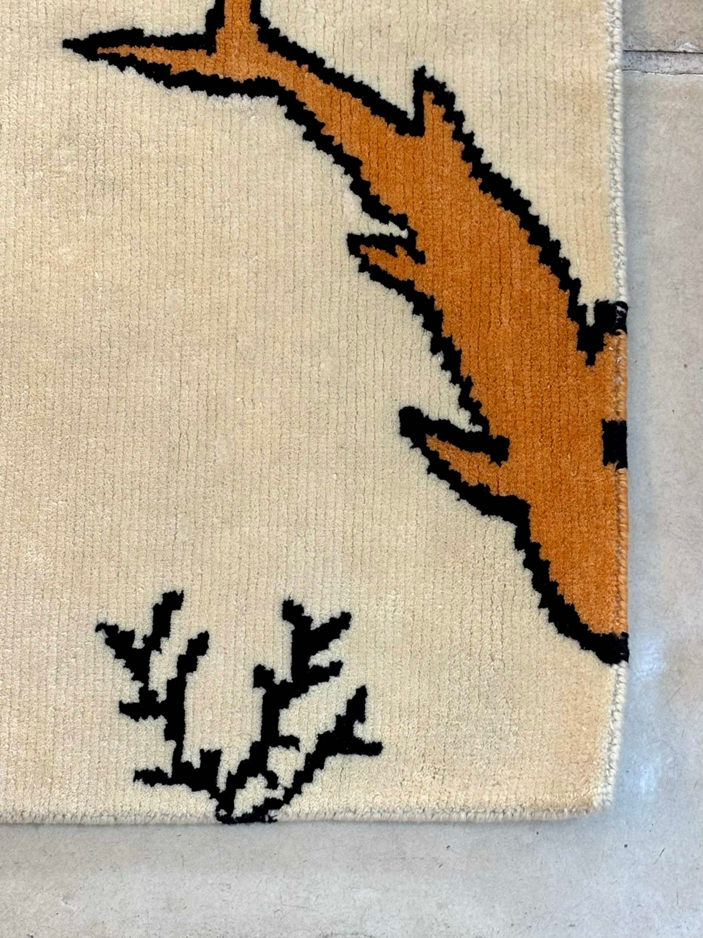 Sparrow and Grass, 'Fish Rug'