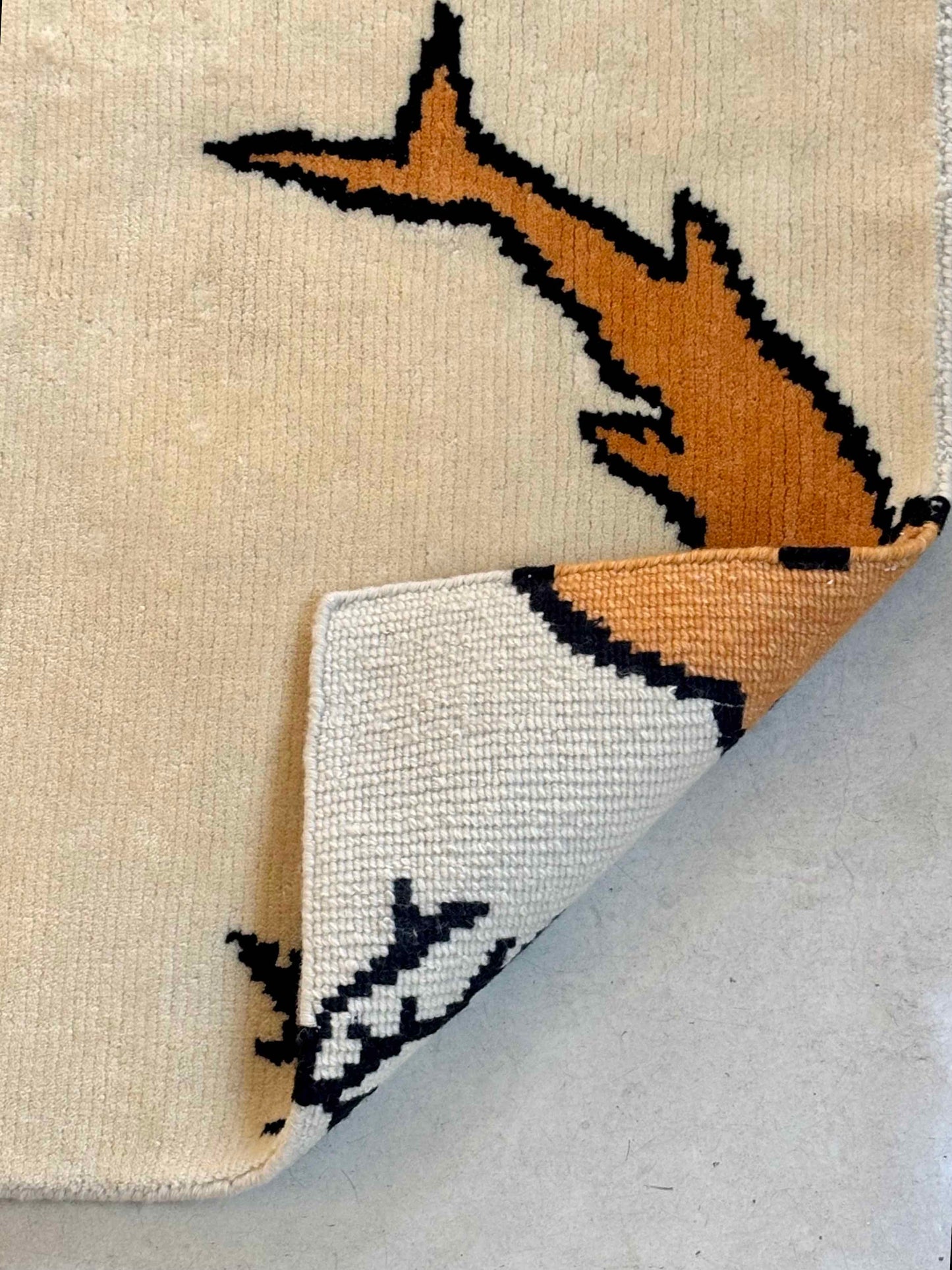 Sparrow and Grass, 'Fish Rug'