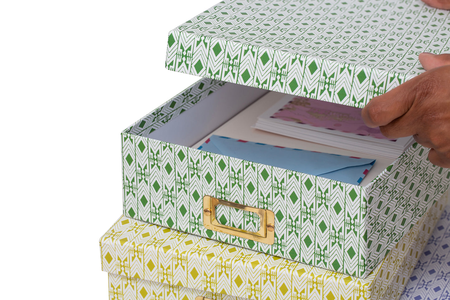 Dar Leone, Tijan Maize Violette Lidded Portfolio Box