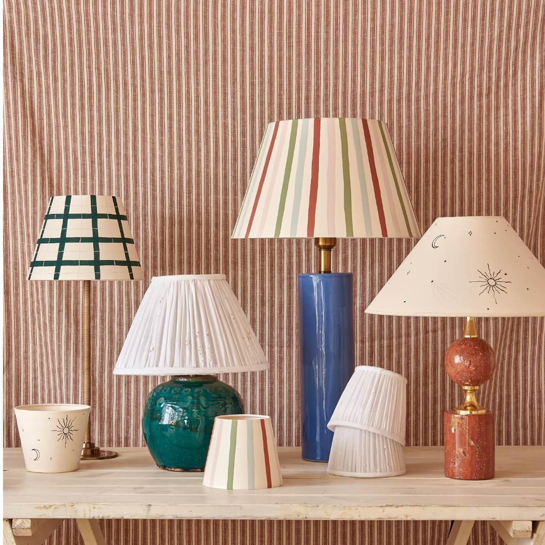 Hum London x DM Large Striped Lampshade