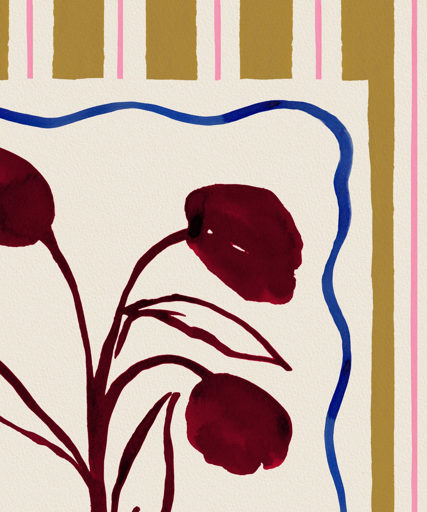 The Good Life Home, I Adore you (Je t'adore) - French Floral Love Art Print