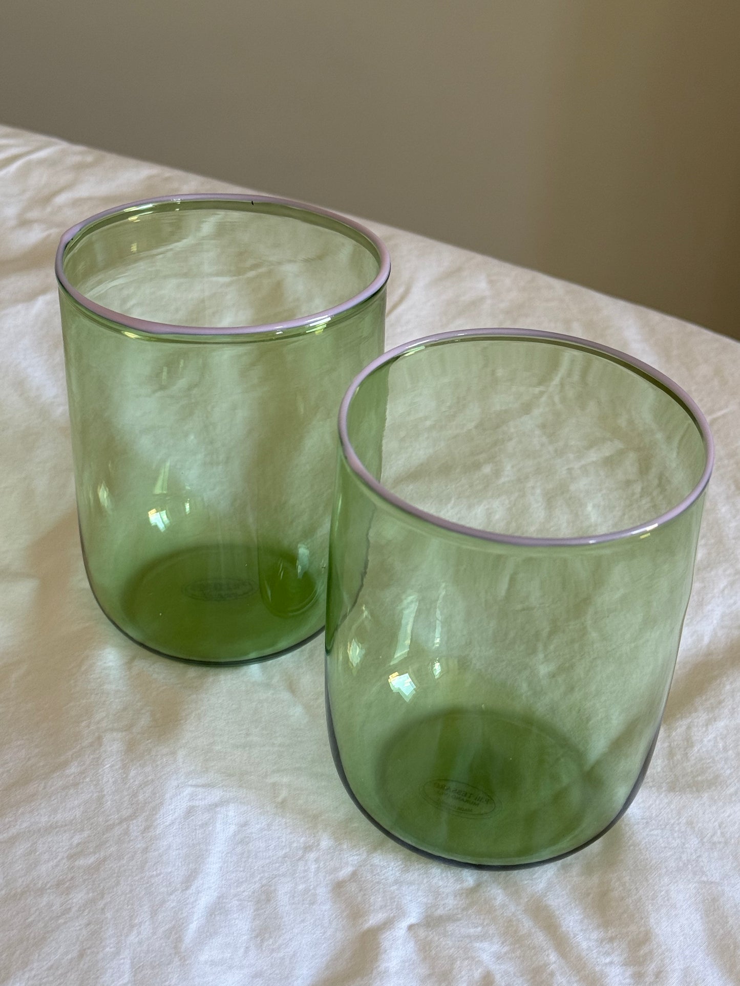 The Daphne Venetian Tumbler in Pink and Green