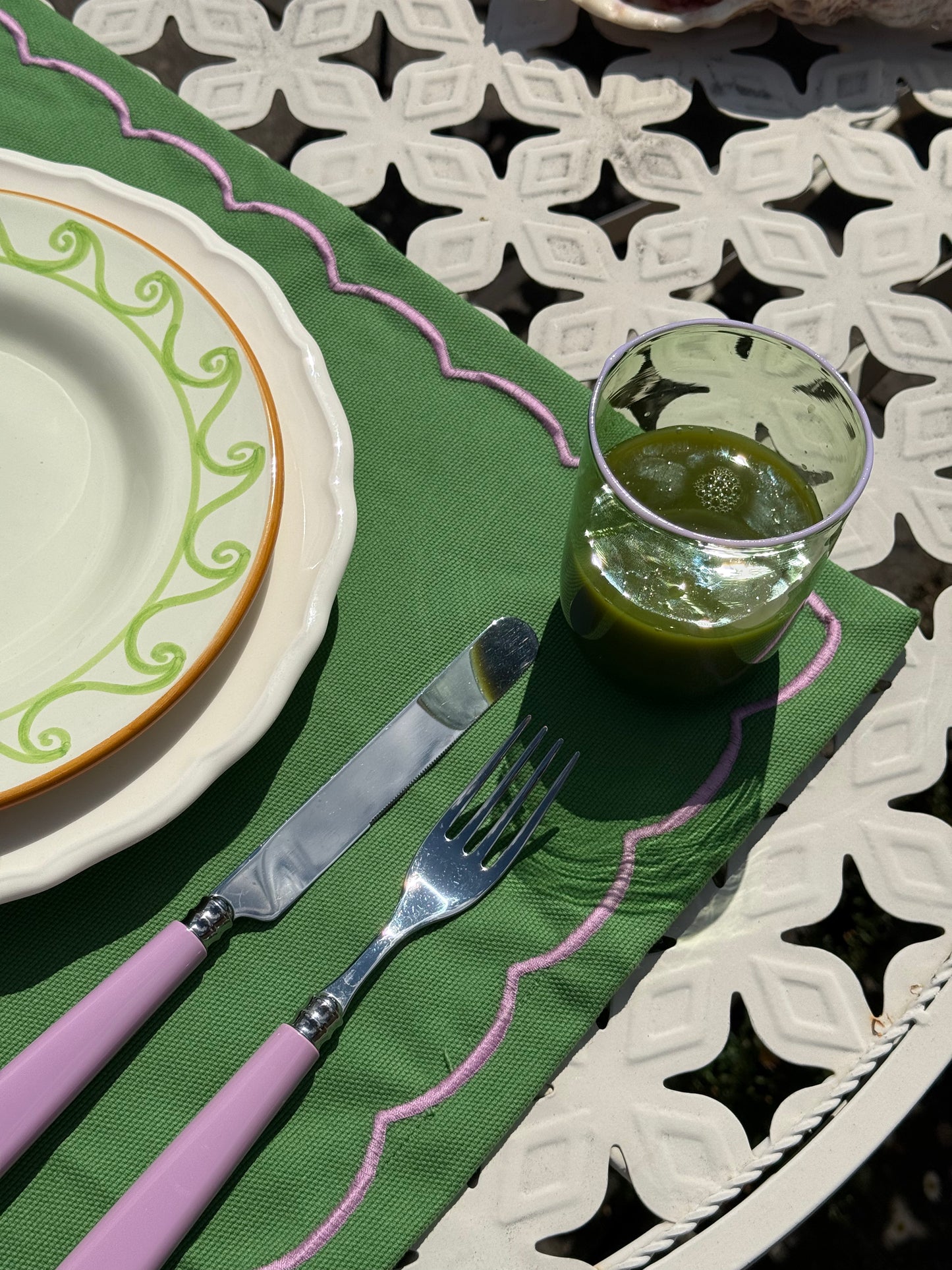 The Daphne Venetian Tumbler in Pink and Green