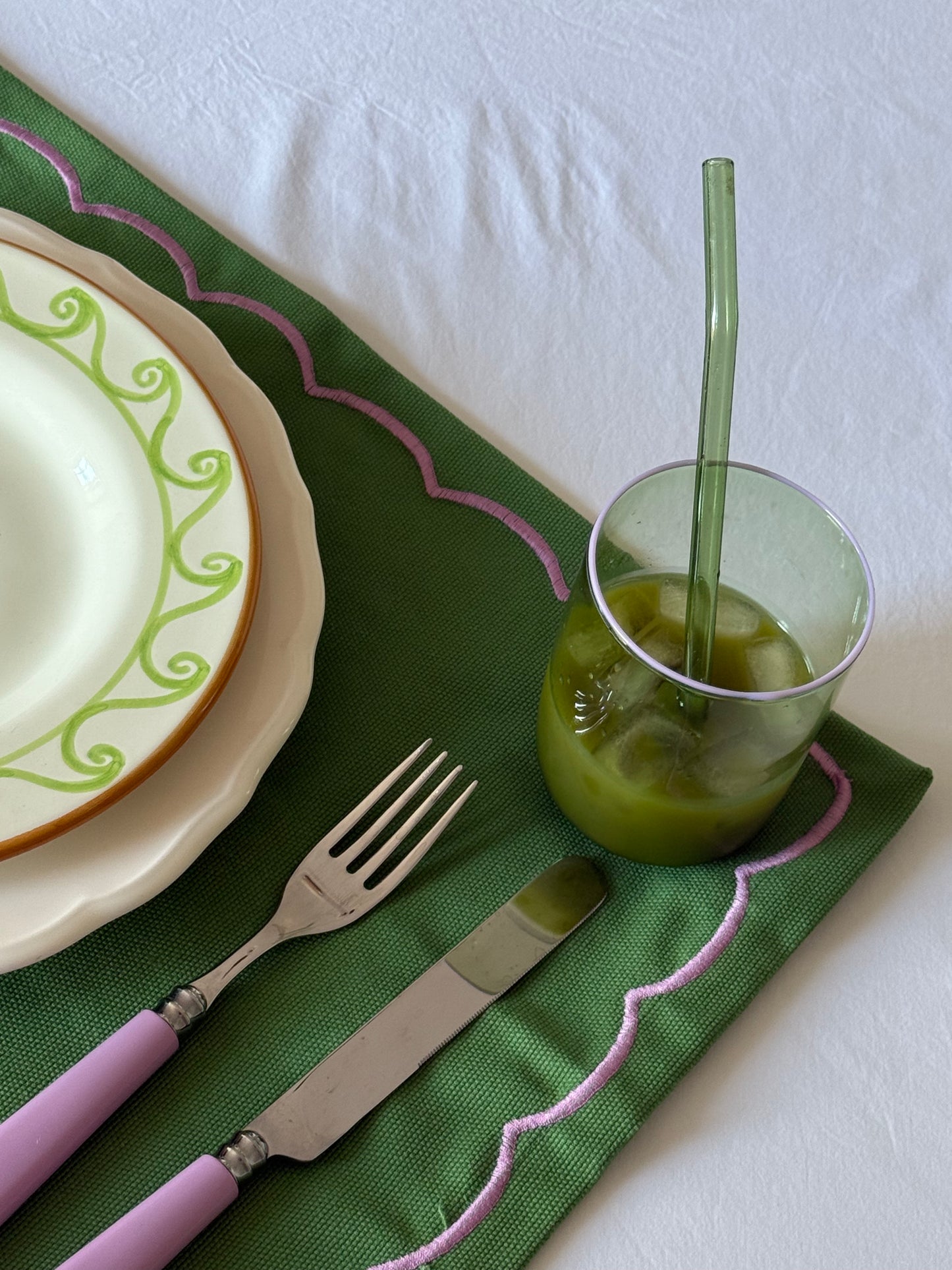 The Daphne Venetian Tumbler in Pink and Green