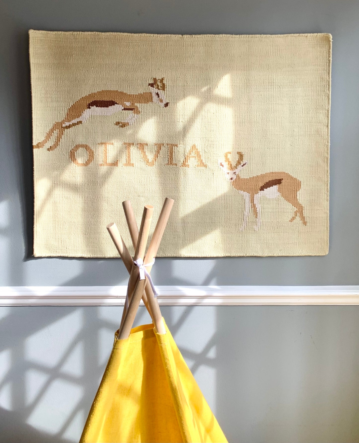 Sparrow and Grass, 'Springbok Wall Hanging'