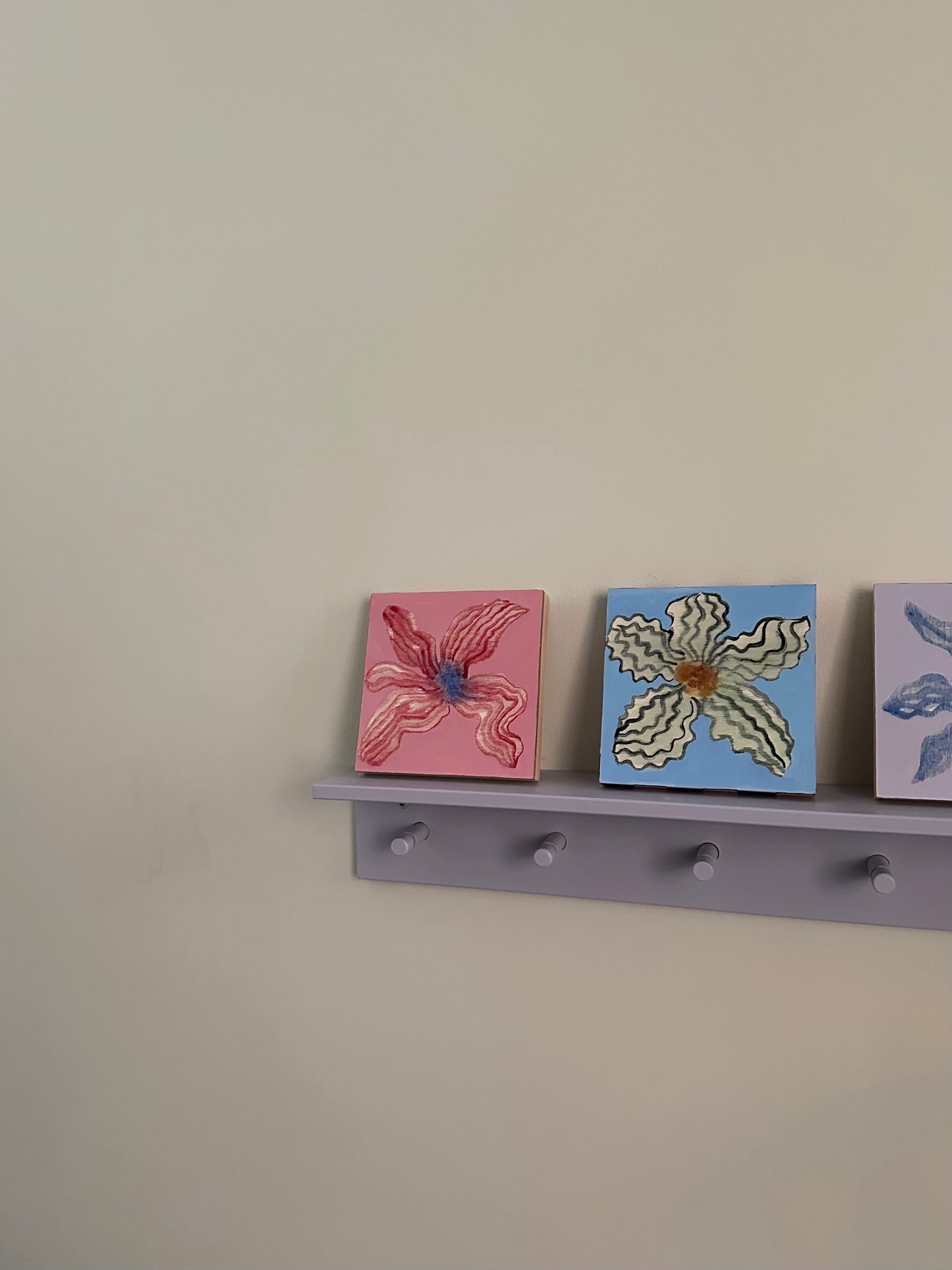 Liat Greenberg, 'Mini Flower on Wood III' 2025