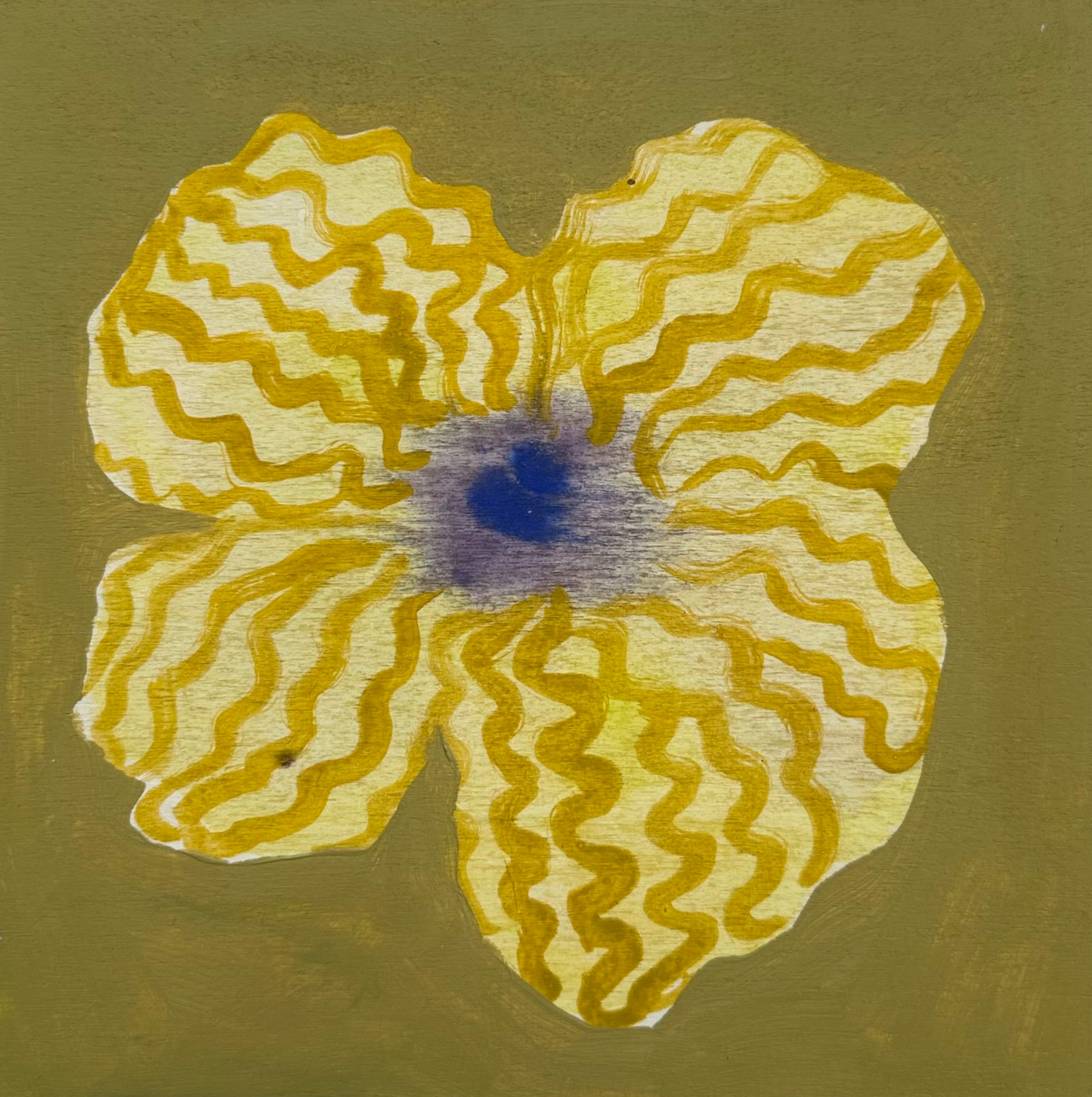 Liat Greenberg, 'Mini Flower on Wood I' 2025