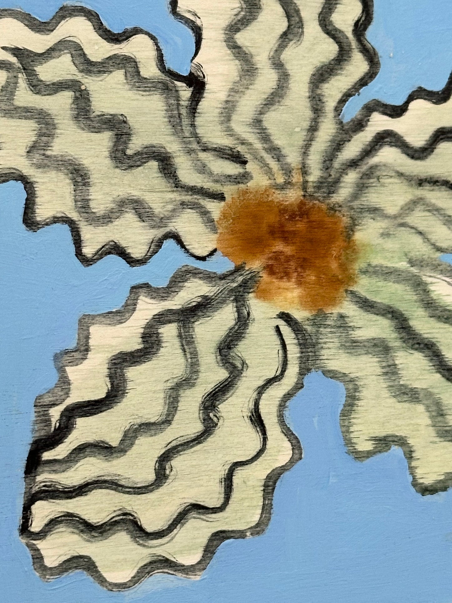 Liat Greenberg, 'Mini Flower on Wood V' 2025