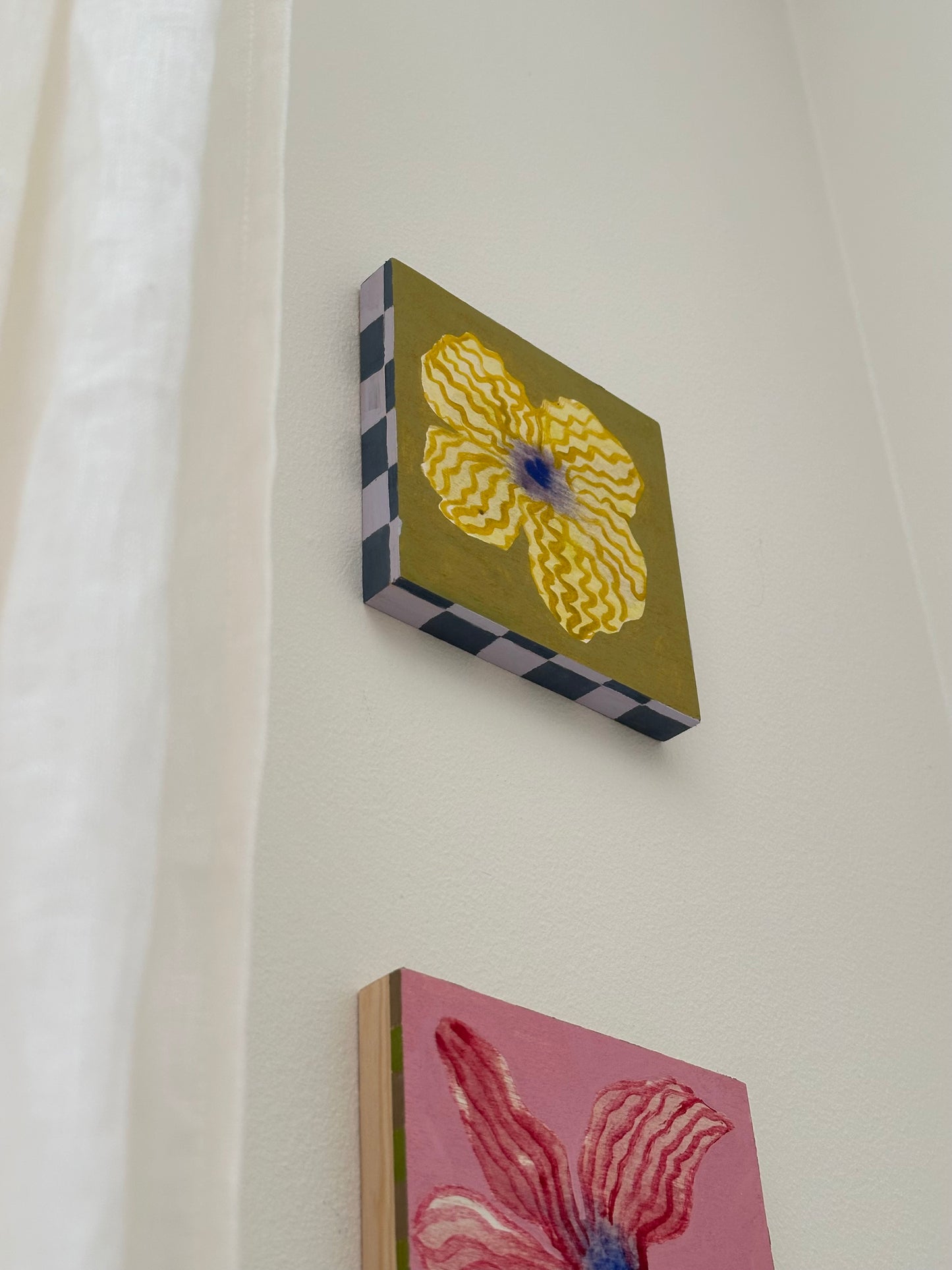 Liat Greenberg, 'Mini Flower on Wood I' 2025