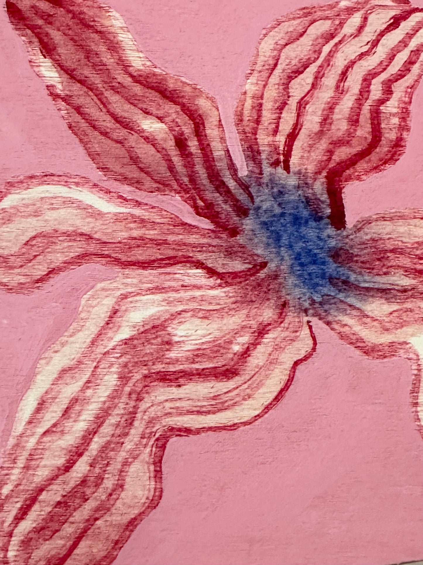 Liat Greenberg, 'Mini Flower on Wood III' 2025
