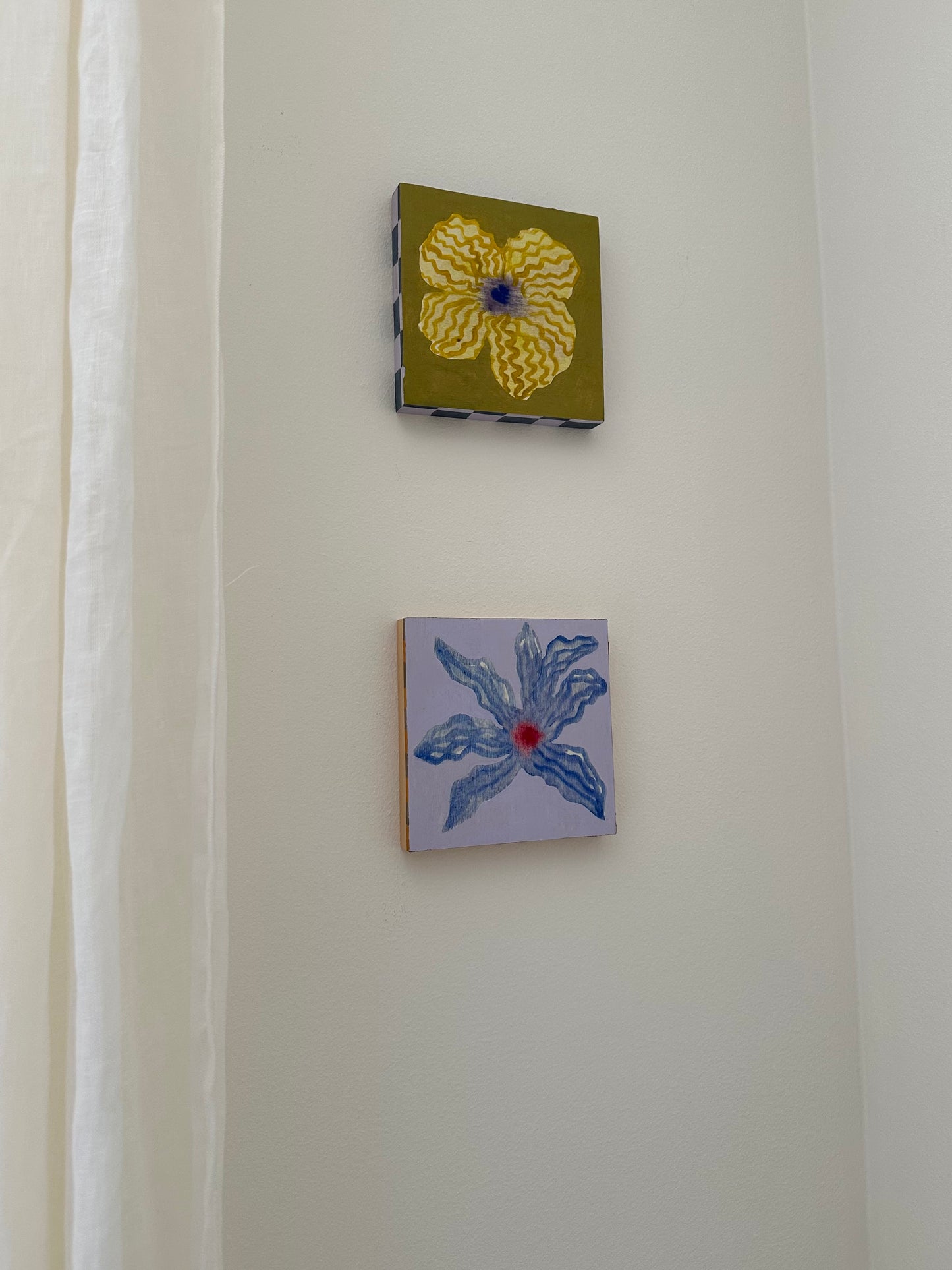 Liat Greenberg, 'Mini Flower on Wood I' 2025